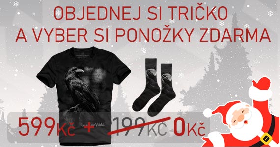 Objednej si tričko a vyber si ponožky zdarma!